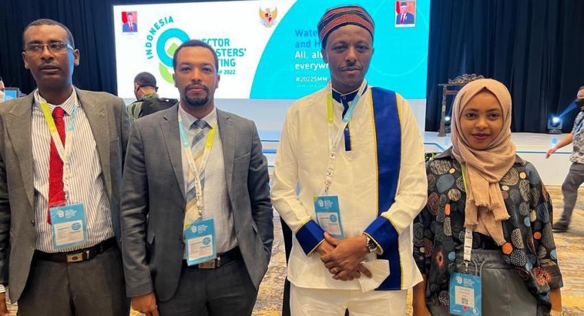 ministers from 37 countries are exchanging experiences on water, sanitation and hygiene.